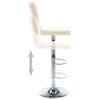 vidaXL Bar Stools 2 pcs Cream Faux Leather