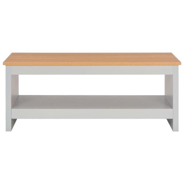 vidaXL Coffee Table Grey 105x47x42 cm