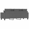 vidaXL 3-Seater Sofa Dark Grey 180 cm Fabric