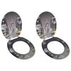 vidaXL Toilet Seats with Lids 2 pcs MDF New York