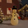 vidaXL Christmas Inflatable Snowman with LEDs 370 cm