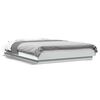 vidaXL Bed Frame with LED Lights without Mattress White 135x190cm