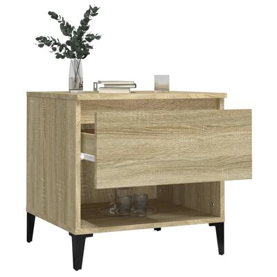 vidaXL Side Table Sonoma Oak 50x46x50 cm Engineered Wood
