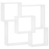 vidaXL Wall Shelf White 98 x 17 x 91 cm Engineered Wood