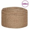 vidaXL Rope 100% Jute 10 mm 100 m