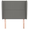vidaXL Headboard with Ears Dark Grey 83 cm Fabric
