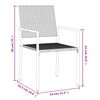 vidaXL 7 Piece Garden Dining Set Poly Rattan and Steel