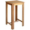 vidaXL Bar Table | Brown | Solid acacia wood with oil finish | 60x60x105 cm