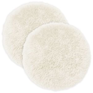 vidaXL Cushion with Pillow HEERLEN 2 pcs White PV Fleece