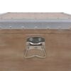 vidaXL Storage Box Solid Fir Wood 91x52x40 cm Brown