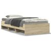 vidaXL Bed Frame without Mattress Sonoma Oak 90x190 cm Engineered Wood