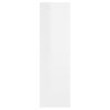 vidaXL Wall Shelf High Gloss White 75x16x55 cm Engineered Wood