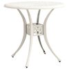 vidaXL 5 Piece Bistro Set Cast Aluminium White