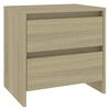 vidaXL Bedside Cabinet | Sonoma Oak | Engineered Wood | Compact