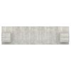 vidaXL Bed Headboard with Cabinets Concrete Grey Engineered Wood