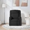 vidaXL Massage Recliner Chair Black Fabric