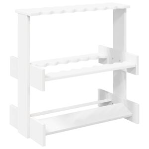 vidaXL Fishing Rod Holder Engineered Wood 60 x 35 x 60 cm White