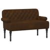 vidaXL Loveseat with Button Tufted Brown 120 x 65 x 78 cm