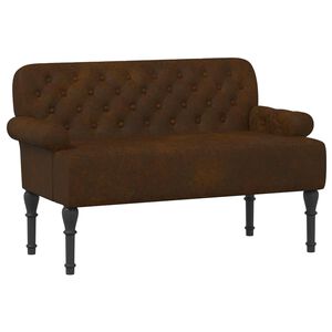 vidaXL Loveseat with Button Tufted Brown 120 x 65 x 78 cm