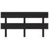 vidaXL Bed Headboard Black 154x3x81 cm Solid Wood Pine