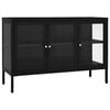 vidaXL Sideboard | Black | Powder-Coated Steel | Medium | Adjustable Feet