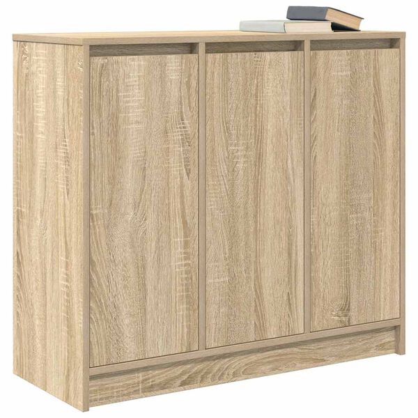 vidaXL Sideboard Sonoma Oak 85x34x76 cm Engineered Wood