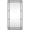 vidaXL Wall Mirror Black 50x100 cm Rectangle Iron