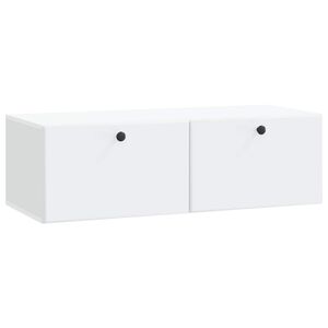 vidaXL Wall-Mounted TV Cabinet 98 x 41 x 30 cm White Engineered Wood