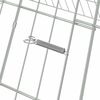vidaXL Rabbit Cage Silver 110 x 100 x 85 cm Galvanised Steel