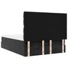 vidaXL Ottoman Bed with Mattresses & LEDs Black Double Velvet