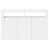 vidaXL Sideboard with LED Lights White 115.5x30x75 cm