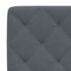 vidaXL Headboard Cushion Dark Grey 152 cm Queen Velvet