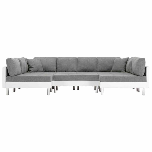 vidaXL Sofa White Artificial Leather