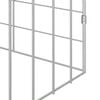 vidaXL Rabbit Cage Silver 600 x 78 x 78 cm Galvanised Steel