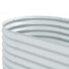 vidaXL Garden Raised Bed 160x80x81 cm Galvanised Steel Silver