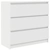 vidaXL Sideboard White 80x35x76 cm Engineered Wood