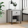 vidaXL Bedside Cabinet Grey Sonoma 40x42x50 cm Engineered Wood