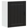 vidaXL Kitchen Wall Cabinet "Lucca" Black Engineered Wood