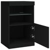 vidaXL Sideboard with LED Lights Black 41x37x67 cm