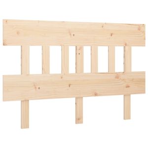 vidaXL Bed Headboard | Natural pine | Solid pine wood | King Size