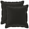 vidaXL Cushion with Pillow HOUTEN 2 pcs Black Polyester