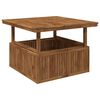 vidaXL Garden Coffee Table Solid Acacia Wood Height Adjustable Natural