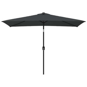 vidaXL Garden Parasol with Metal Pole 300x200 cm Anthracite