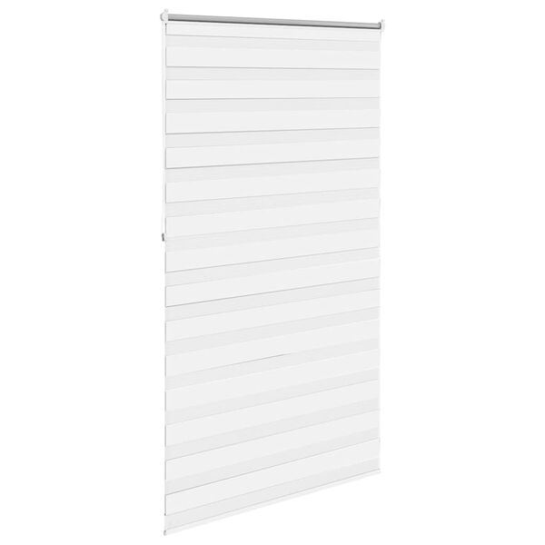 vidaXL Zebra blind 120.9x230 cm Fabric Width 116.7 cm white