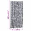vidaXL Insect Curtain Silver 90x220 cm Chenille