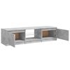 vidaXL TV Cabinet with LED Lights Concrete Grey 140x40x36 cm