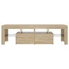 vidaXL TV Cabinet with LED Lights Sonoma Oak 140x36.5x40 cm