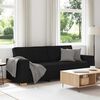 vidaXL 3-Seater Sofa Black 220x78x84 cm Fabric