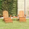 vidaXL 3 Piece Adirondack Garden Lounge Set Solid Wood Acacia