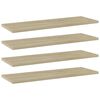 vidaXL Bookshelf Boards 4 pcs Sonoma Oak 60x20x1.5 cm Engineered Wood
